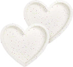 6 Inch Silicone Heart Shaped Cake Pans 2 Pcs Small Heart Cake Pan Set Nonstick Silicone Heart Molds for Baking (Cream)