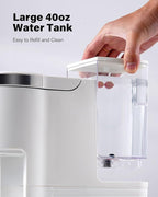 SHARDOR 3 in 1 K Cup Coffee Maker, Single Serve Coffee Maker for K Cup Pods & Ground Coffee & Teas, 6 to 14oz Brew Sizes, 40oz Detachable Water Reservoir, Compact Design, White