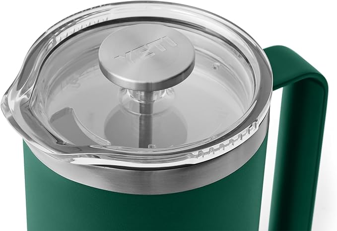 YETI Rambler 34 oz. French Press Coffee Maker, Black Forest Green