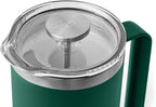 YETI Rambler 34 oz. French Press Coffee Maker, Black Forest Green
