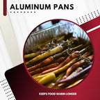 Green Direct Disposable Aluminum Steam Table Foil Pans No Lids For Cooking, Baking, 10 Pack