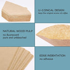 YQL #4 Cone Coffee Filters for Ninja Coffee Maker, 200 Count Coffee Filters 4 Disposable Coffee Filters Fit for for Ninja DualBrew Pro Ninja Coffee Bar Brewer