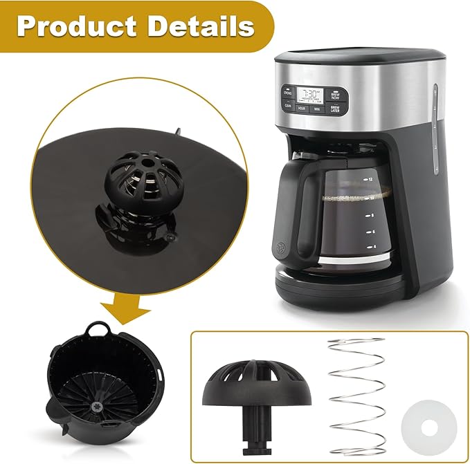 Fits for Mr Coffee Replacement Basket Hamilton Beach Coffee Maker Parts,2-Pack Coffee Machine Brew Basket Bottom Spring Loaded Stopper Kits 990117900 990237500 185774-000-000 112435-000-000