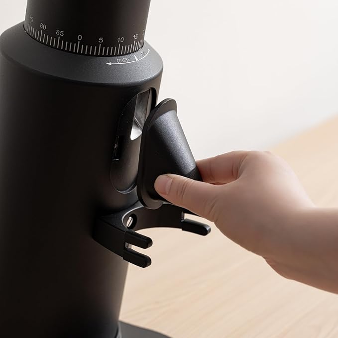 T64 Single Dose Coffee Grinder, 64mm Flat Burrs Electric Espresso Grinder (Black)
