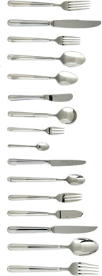Fortessa Metropolitan 18/10 Stainless Steel Flatware Salad/Dessert Fork, Set of 12