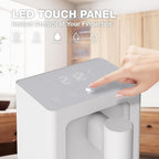 AIRHOP Instant Hot Water Dispenser, Quick Heating Countertop Water Dispenser with Child Locks, Adjustable 5 Temp 3 Water Volume Dispense, 100OZ 3L Removable Tank, Ideal for Home Office Kitchen, White