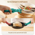 Silicone Non-Slip Heat Insulation Anti-Scald Clip,Multi-Function Anti-Scald Bowl Clips Hot Bowl Dish Plate Gripper Clip,Multi-Purpose Anti-Scald Bowl Holder Clip Tongs Clamp Holder for Kitchen (G Set)