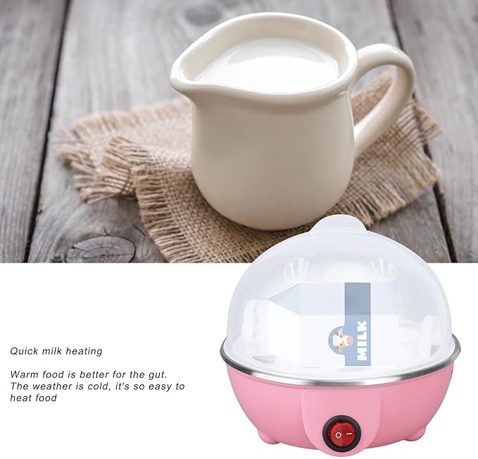 Rapid Egg Cooker, Electric Egg Cooker with Auto Shut Off, Soft Boiled Eggs, Poacher, Omelet Maker, Anti Dry Burning Egg Poacher with Heating Plate for Hard Boiled Eggs ()