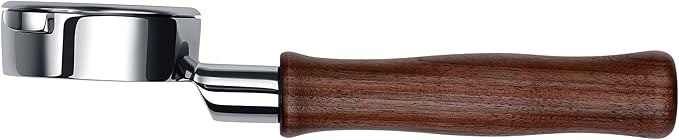 Normcore 58mm Naked Portafilter for Gaggia Classic Pro, Gaggia Carezza, Gaggia Cubika Plus Espresso Machines, Bottomless Portafilter with 18g Basket, Genuine American Walnut Handle