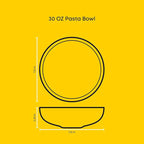 JoyJolt Mesa 30oz Stoneware Pasta Bowls Set of 4, Salad and Serving Bowls for Kitchen, Oatmeal Soup Dinner, Matte Beige, Dishwasher and Microwave Safe, Wide and Shallow Plate