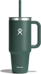 Hydro Flask 40 Oz Travel Tumbler with Handle, Lid and Straw - Insulated Stainless Steel in Fir