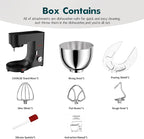 COOKLEE Stand Mixer, 9.5 Qt. 660W 10-Speed Electric Kitchen Mixer with Dishwasher-Safe Dough Hooks, Flat Beaters, Wire Whip & Pouring Shield Attachments for Most Home Cooks, Silver