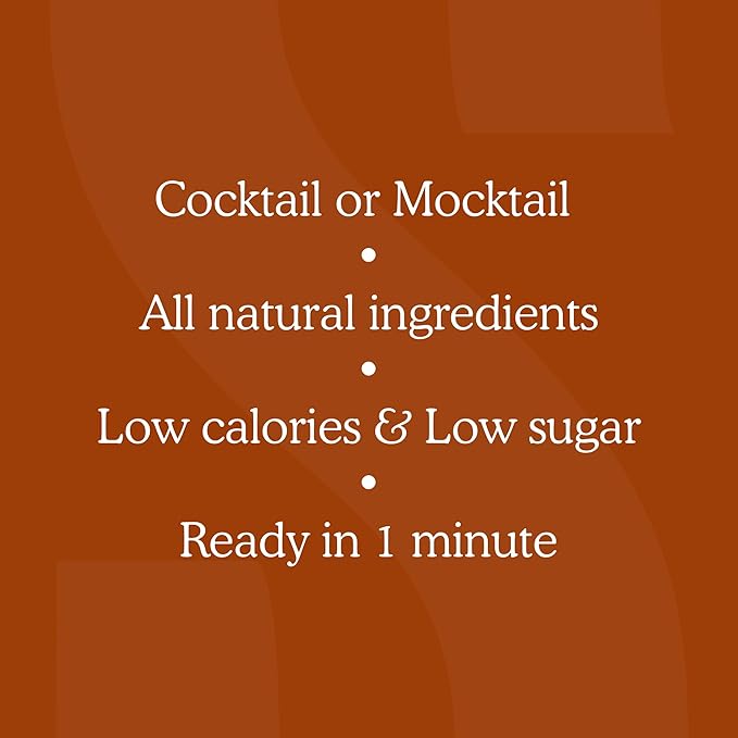 SAYSO Hot Toddy Cocktail Tea Bags - Infuses with Cold Water, Premium Craft with Honey, Cinnamon, Crystallized Lemon & Clove | Organic, Certified Gluten-free, Non-GMO| 35 calories, 8g sugar - 8 count