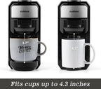 CUSIMAX Espresso Machine Single Serve Coffee Machine Compatible with Nespresso Pods, Adjustable Brewing Size, 19Bar Coffee Maker, Stainless Steel Espresso Maker with 20oz Remevable Water Tank