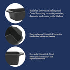 Oster Teston 9 Inch x 5 Inch Nonstick Carbon Steel Loaf Pan - Matte Black