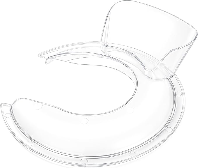 Pouring Shield for Kitchenaid Mixer, Kitchenaid Pouring Shield for Tilt-Head Stand Mixers (4.5-5 Quart), Kitchenaid Splash Guard for Kitchen Aid Stainless Steel, Glass and Ceramic Mixer Bowl