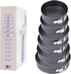 Springform Pan, Nonstick Cake Pan, Round cheesecake pan with leak-proof non-stick bottom removable bakeware.Cheesecakes, Pizzas and Quiches. (7+8+8.5+9.5+10+11 Inches)