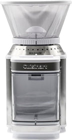 Cuisinart Coffee Grinder, Electric One-Touch Automatic Burr Coffee Grinder with 18-Position Grind Selector, Cup Size Selector for 4 – 18 Cups, White Stainless Steel