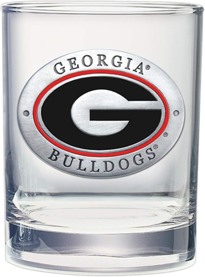 Heritage Pewter Georgia Double Old Fashion | Double Rocks Glass 14 OZ for Liquor | Expertly Crafted Pewter Glass
