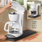 HauSun Handy Sliding tray Sliding Tray Mat for Coffee Maker,Kitchen Appliance Moving Caddy,Countertop Stoage for Air Fryer, Blender, Stand Mixer,Food Processors,1 set