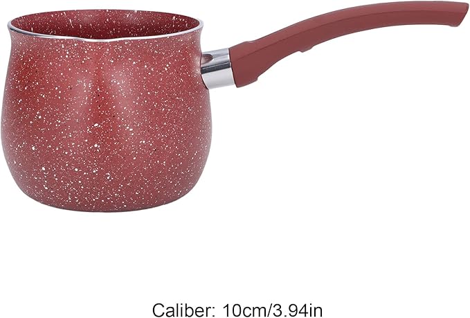 Mini Saucepan, Nonstick Butter Warmer Multi Milk Pot Stockpot Practical Small Melting Pot with Handle Pour Spouts
