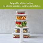 ZWILLING Fresh & Save 2-Piece Small Glass Vacuum Sealer Food Storage Containers with Airtight Lids, Meal Prep Container