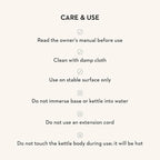 MACKENZIE-CHILDS Electric Kettle, Stainless-Steel Tea Kettle, Black-and-White Courtly Check