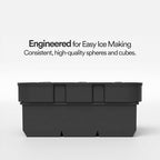 glacio Silicone Ice Cube Trays – Large Silicone Molds for 2-Inch Ice Cubes and Spheres Whiskey Ice Cube Trays with Lids for Cocktails & Bourbon – Set of 2