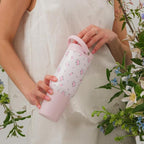 HydroJug Sport - Stainless Steel Tumbler with Straw, Vacuum Insulated, 20oz Leakproof Water Bottle, Ergonomic Design, Reusable, Dishwasher Safe, Rubber Base, Durable for Gym or Outdoors, Wildrose