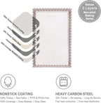 CHEFMADE Rectangle Tart Pan, 7x11-Inch with Removable Loose Bottom Non-Stick Oblong Quiche Bakeware for Oven Baking (Champagne Gold)