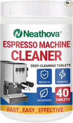 Coffee Machine Cleaner Descaler Tablets - 40 Count, Used for Nespresso, Keurig, Ninja, Delonghi, Miele, Coffee Maker Pot Descaling & Cleaning Tabs, Descale Drip Coffe And Espresso Machines