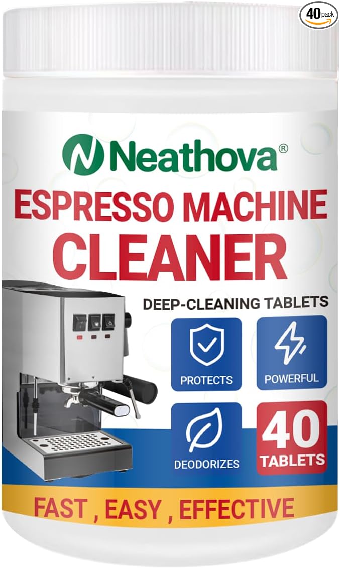 Coffee Machine Cleaner Descaler Tablets - 40 Count, Used for Nespresso, Keurig, Ninja, Delonghi, Miele, Coffee Maker Pot Descaling & Cleaning Tabs, Descale Drip Coffe And Espresso Machines