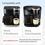 GoodCups Keurig K-Duo Coffee Filter and 2 Reusable K-Cups for K-Duo Essentials - Carafe Basket Coffee Filters and 2 Refillable K-Cups