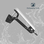 KITCHENDAO Cherry Pitter Tool, Larger Cross-Pitting Head, Cherry Core Remover with Safety Lock, Sturdy Zinc Alloy Handle, Dishwasher Safe(Black)