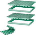 Water Bottle Ice Cube Trays for Freezer - Silicone Ice Stick Mold with Support Fame, Long Ice Cube Maker for Chilling Whiskey, Cocktails, Coffee - Reusable Easy-Release Narrow Ice Tray (Pack of 2)