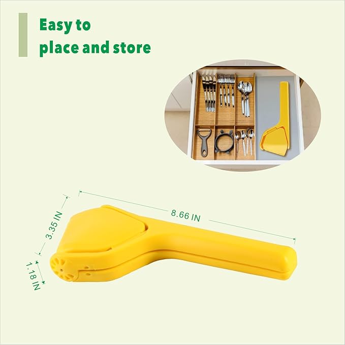 Lemon Squeezer, Effective at Squeezing Out Juice, Easy-to-Use, Very Sturdy, Lemon Juicer, Lime Squeezer, Citrus Juicers, Lemon Juicer Squeezer to Squeeze Lemons, Lime, Citrus, Orange(Yellow)
