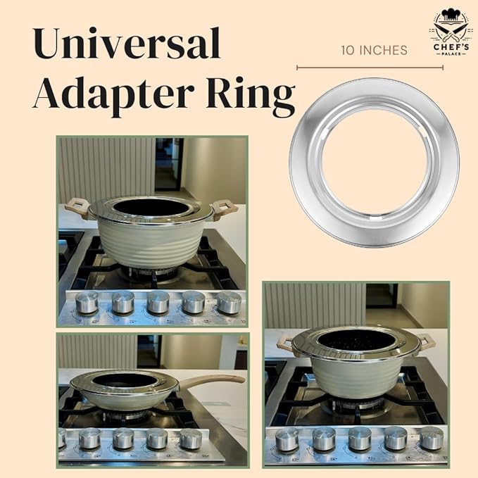 Chef's Palace Bamboo Steamer Basket | 10 Inch 2 Tier Dumpling, Rice and Vegetable Steamer | Chopsticks and Chopsticks Helpers, Silicon Liners, Ring Adapter, Dumpling Helper and Instructions Manual.