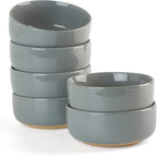 famiware Milkyway Cereal Bowl, Soup Bowls for 6, 25 Ounce Bowls Set for Kitchen, Bowl Set for Cereal Soup Rice Pasta Salad Oatmeal, Dark Gray