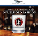 Heritage Pewter Stanford Double Old Fashion | Double Rocks Glass 14 OZ for Liquor | Expertly Crafted Pewter Glass