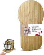 Ibyx Elegant Sliding Tray - Compatible with 4 Qt Hamilton Beach Stand Mixers and Other Heavy Appliances (Natural)