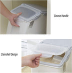 2-Pack 15L/4 Gallon Airtight Food Storage Containers with Locking Lids – Leakproof Dry Dog Food Rice Grain Bin for Kitchen Pantry Organization (507oz)