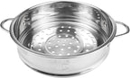 Stainless Steel Steamer Pot 7 Inches Round Cooking Rack Food Steamer Basket Insert for Kitchen Dim Sum Dumplings Bun(18cm)