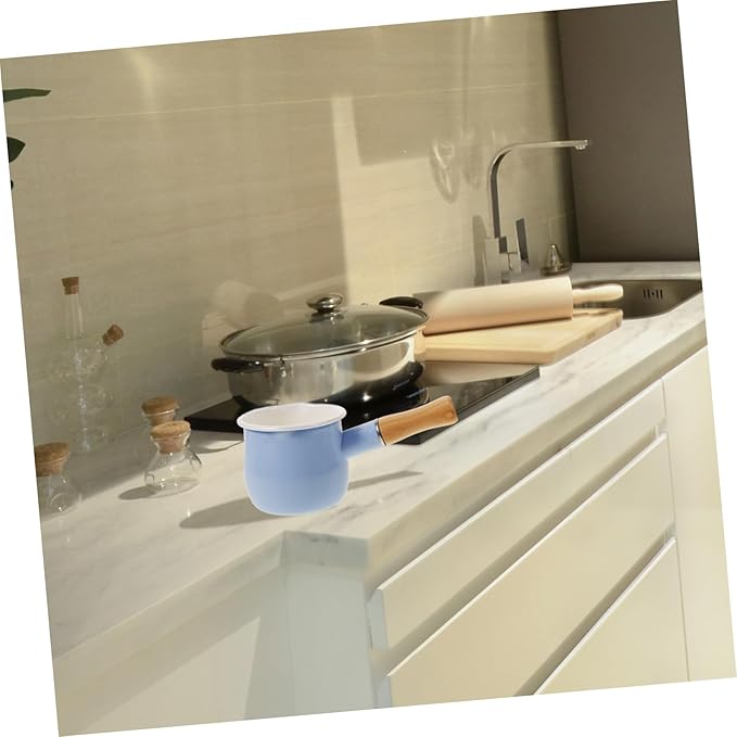 GANAZONO Multi-function Saucepan Food Cooking Pot for Milk Heating Saucepan Extended Handle