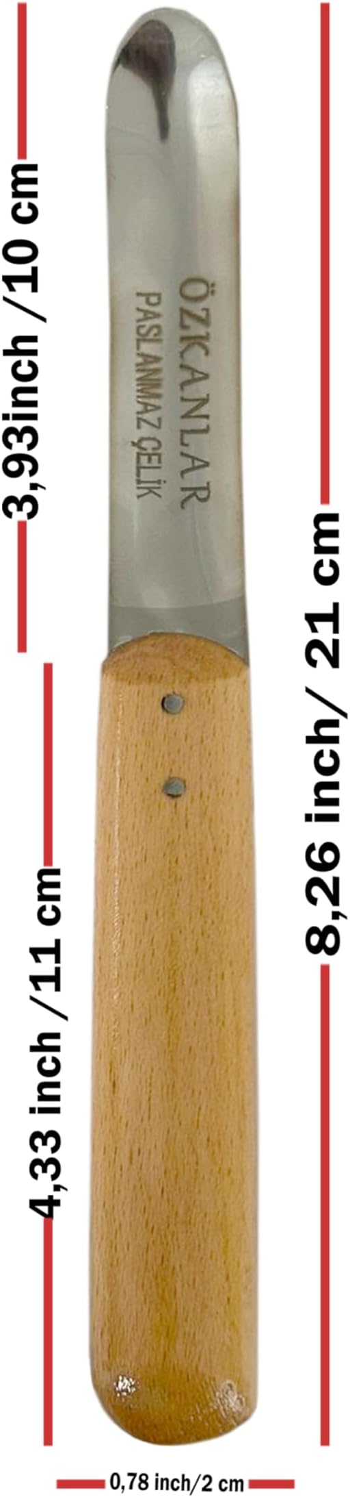 Vegetable Fruit Corer, Eggplant, Zucchini, Cucumber, Peppers, Apple Corer, Seed Remover Coring Tools, Natural