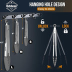 Kitchen Tongs with Silicone Tips - Heat Resistant 600 Degrees Stainless Steel Locking Cooking Tongs with Rubber Tips, Non-Stick Food Tongs for Cooking, Heavy Duty, Set of 3-7" 9" and 12" Grey