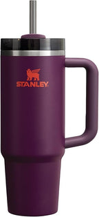 STANLEY Quencher H2.0 Tumbler with Handle and Straw 30 oz | Flowstate 3-Position Lid | Cup Holder Compatible for Travel | Insulated Stainless Steel Cup | BPA-Free | Plum