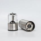 USB-C Electric Salt and Pepper Grinder (SINGLE) - Stainless Steel Salt, Pepper or Spice Mill with LED Light - One Handed Operation Adjustable Ceramic Grinders