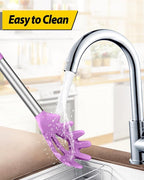 Silicone Pasta Fork and Ladle Spoon Set, Large Non Stick Kitchen Utensils for Cooking,Stirring,Serving Spaghetti, Soup, Sauce (PURPLE)