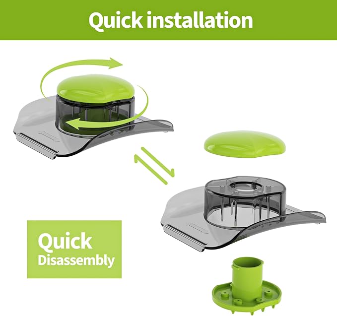 Cambom Mandoline Slicer Vegetable Slicer With 2 L Container for Potatoes, Tomatoes, Cucumbers, Carrots With 10 Blades White