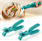 Silicone Non-Slip Heat Insulation Anti-Scald Clip,Multi-Function Anti-Scald Bowl Clip Hot Bowl Dish Plate Gripper Clips,Multi-Purpose Anti-Scald Bowl Holder Clip Tongs Clamp Holder for Kitchen (F Set)
